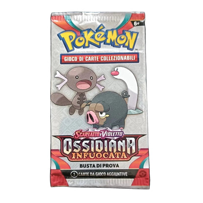 Versiegelte Pokémon ITA-Einzelpackungen – 3 Erweiterungsspielkarten auf Italienisch