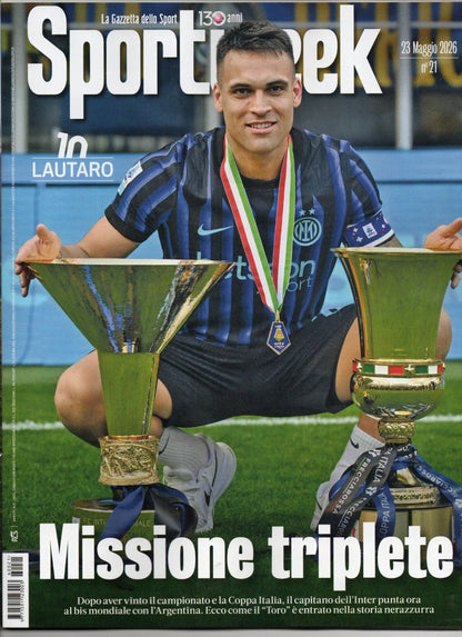 Sportweek del 9 e/o 23 Maggio 2026 Scudetto 21° Inter (Gazzetta dello Sport)