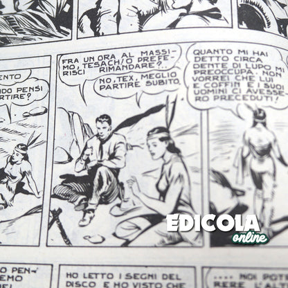 Numéro de bande dessinée Tex Willer n. 1 LA MAIN ROUGE Original 200 £ Lire 1964 Tueur
