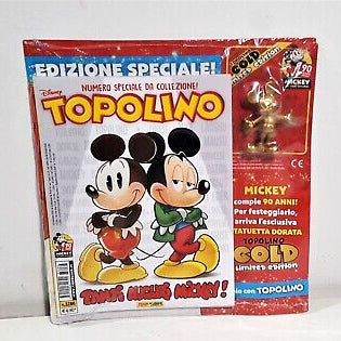 Fumetto Topolino n. 3286 – Con Statuetta Topolino Gold