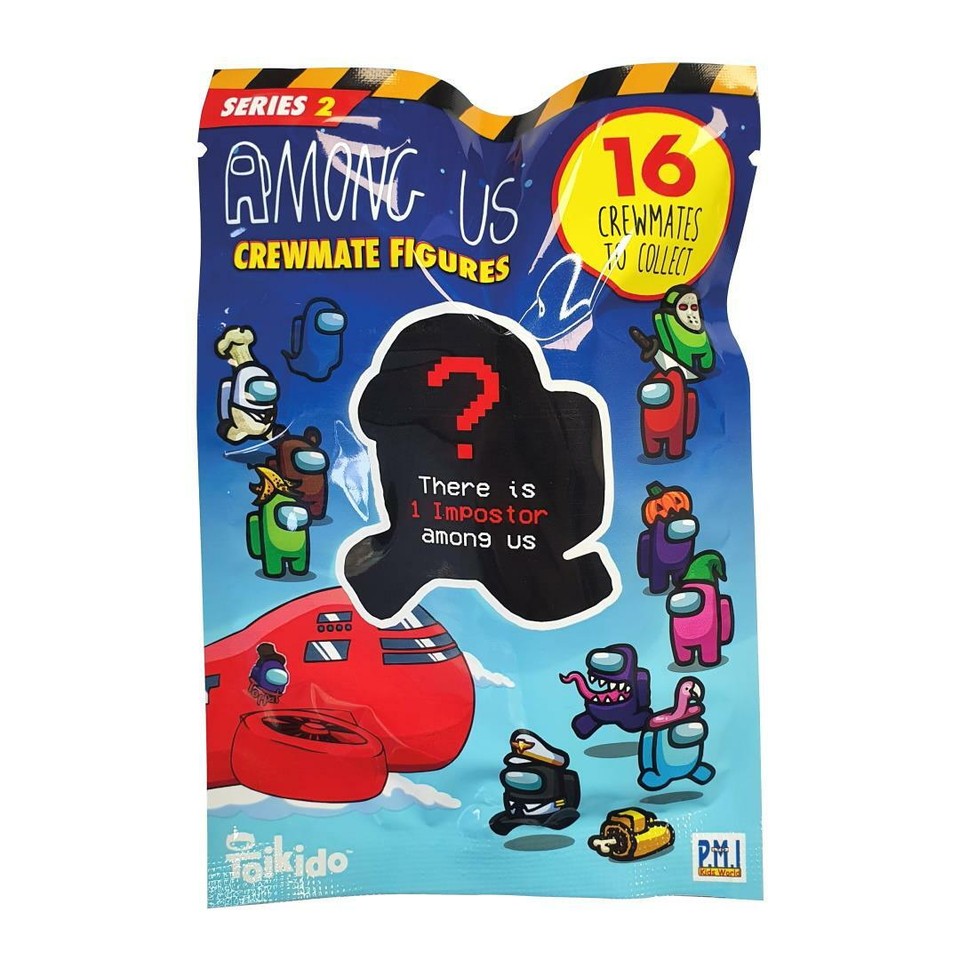 mini figurines 3D des personnages de la série 3 AMONG US Toikido Crewmate Newsstand