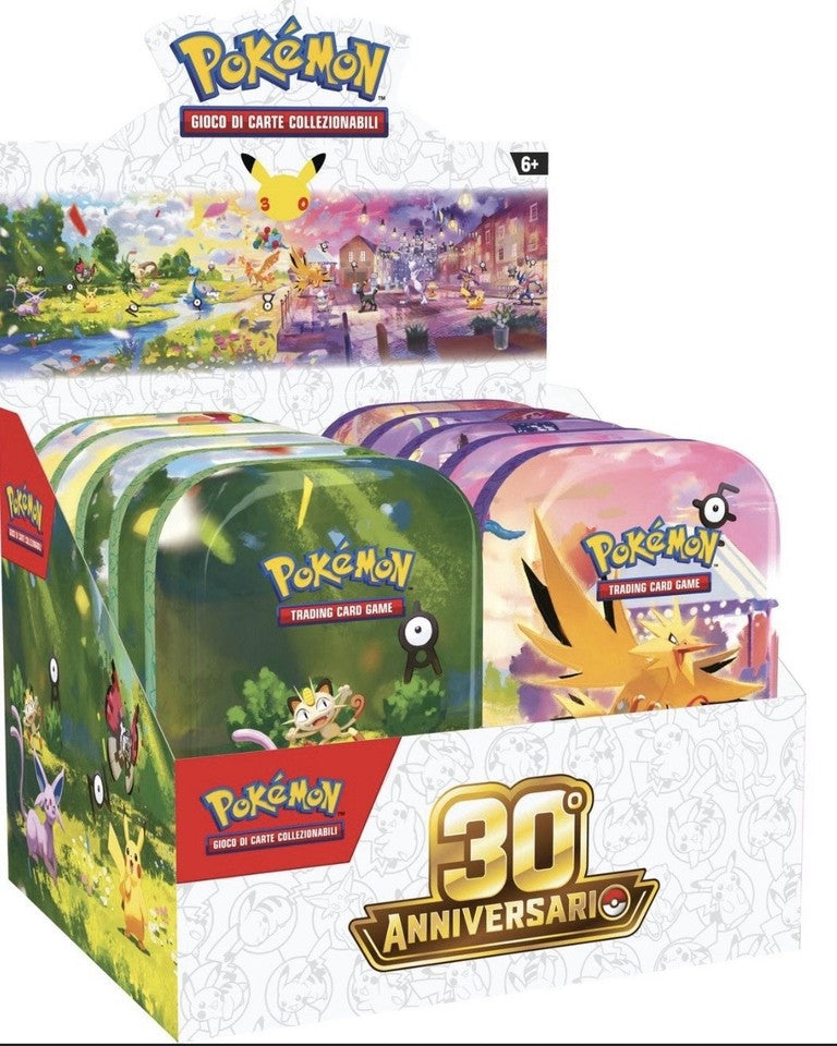 Pokémon: miniscatola VUOTA da collezione dell’espansione 30° Anniversario del GCC Pokémon
