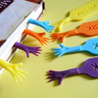 Set 4 Segnalibri “Help Me” – Mani Colorate e Divertenti