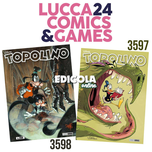 Scegli et 2 fumetti Topolino 3597 e/o 3598 Variant Cover Lucca Comics & Games 2024