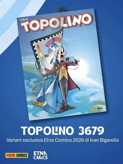Topolino libretto n. 3679 - Variant Etna Comics 2026 (Omaggio a Pippo Baudo)