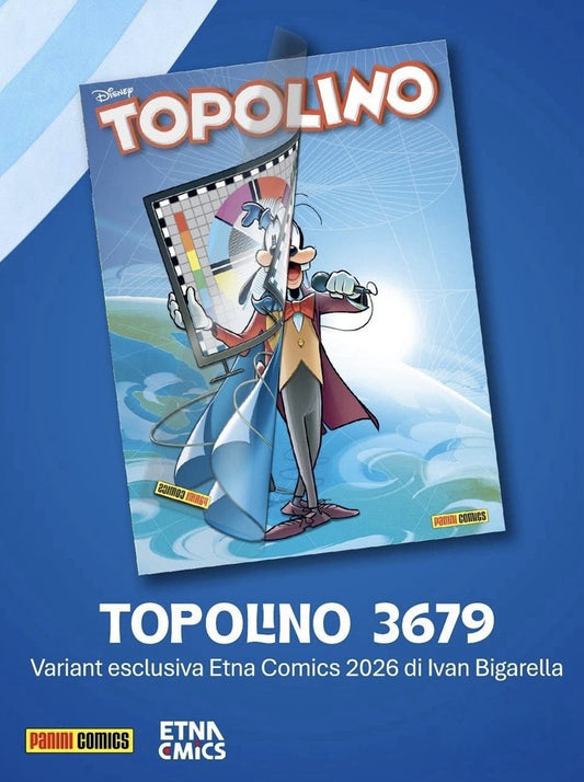 Topolino libretto n. 3679 - Variant Etna Comics 2026 (Omaggio a Pippo Baudo)