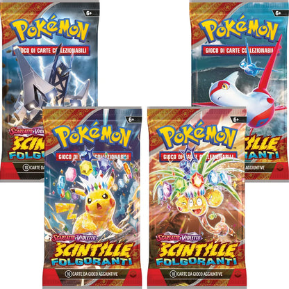 Bustine singole Pokémon ITA Sigillate - 10 Carte da Gioco espansioni in Italiano