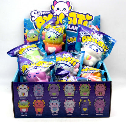 Skifidol Squishy ! Axolotti da coccolare morbidi da schiacciare