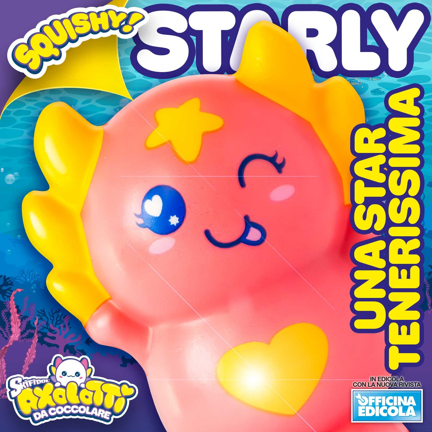 Skifidol Squishy ! Axolotti da coccolare morbidi da schiacciare