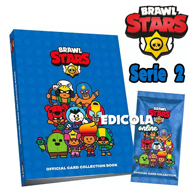 BRAWL STARS Kartenalbum und/oder Set mit versiegelten Paketen – Serie 2 (2024)