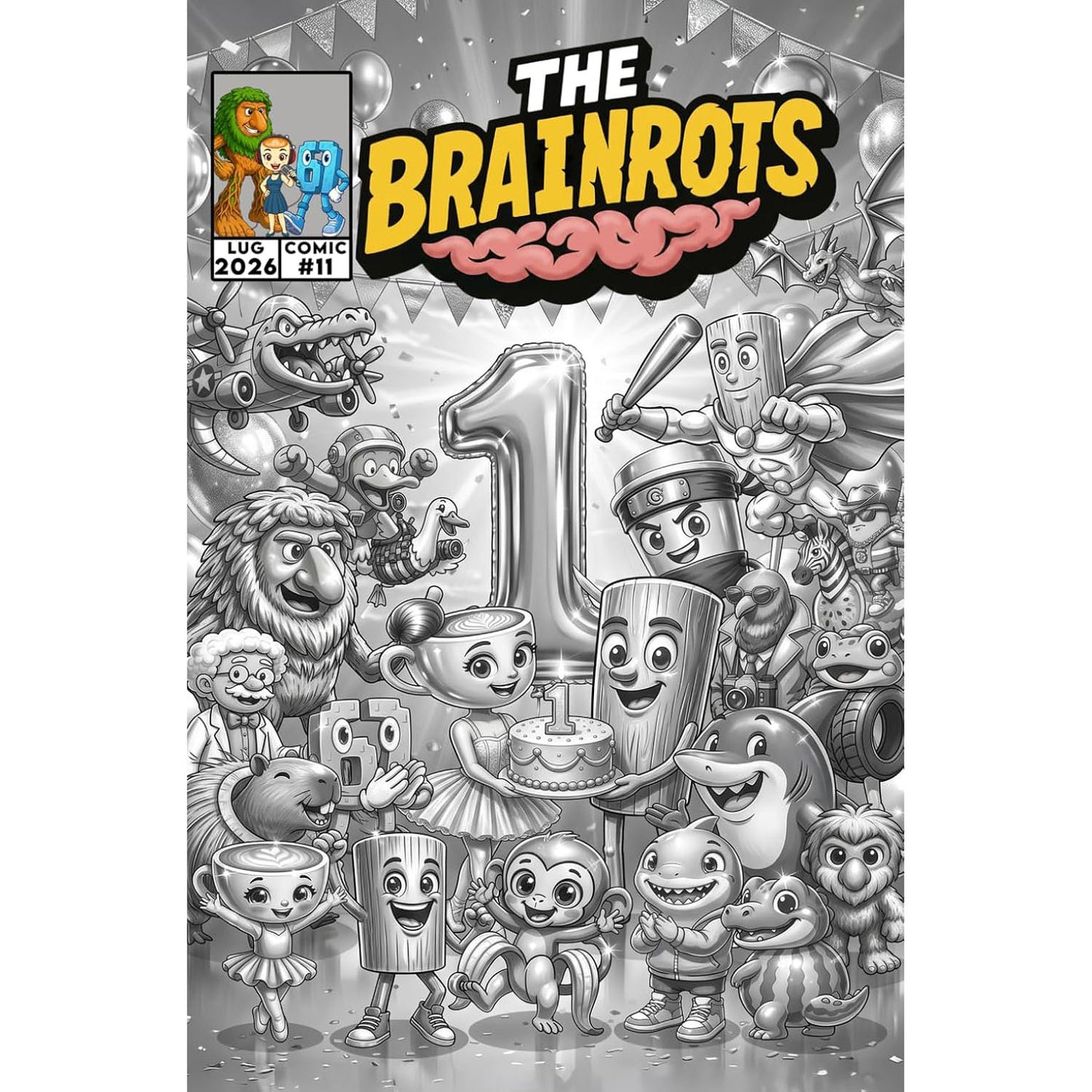 Fumetto The Brainrots n. 11 (Luglio 2026) - 3 Cover disponibili
