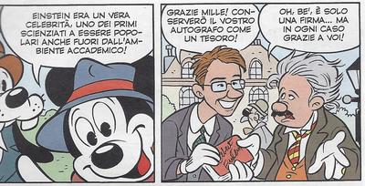 Fumetto Topolino n. 3175 (Copertina e Storia dedicata ad Albert Einstein)