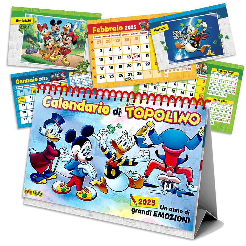 Fumetto Topolino n. 3599 + Calendario da Tavolo 2025