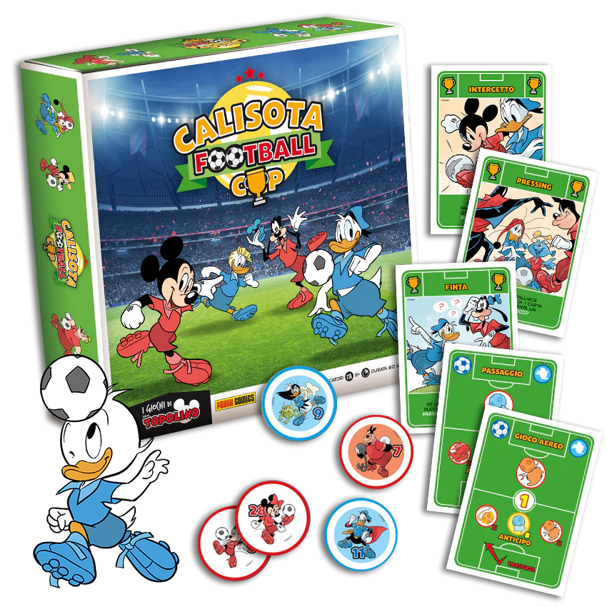 Set Completo 3/3 - Gioco CALISOTA Football CUP con Fumetti di Topolino Speciale Calcio - tutte le uscite
