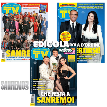 TV Sorrisi e Canzoni n°8 (11/02/2025) Sanremo Festival 2025 + Free Cucciolotti Sachet