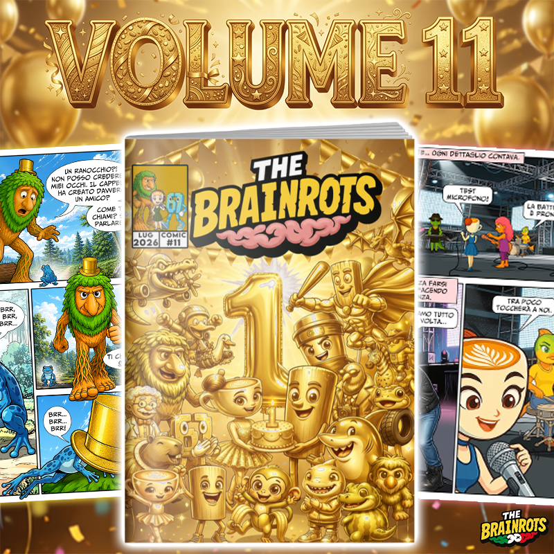 Fumetto The Brainrots n. 11 (Luglio 2026) - 3 Cover disponibili