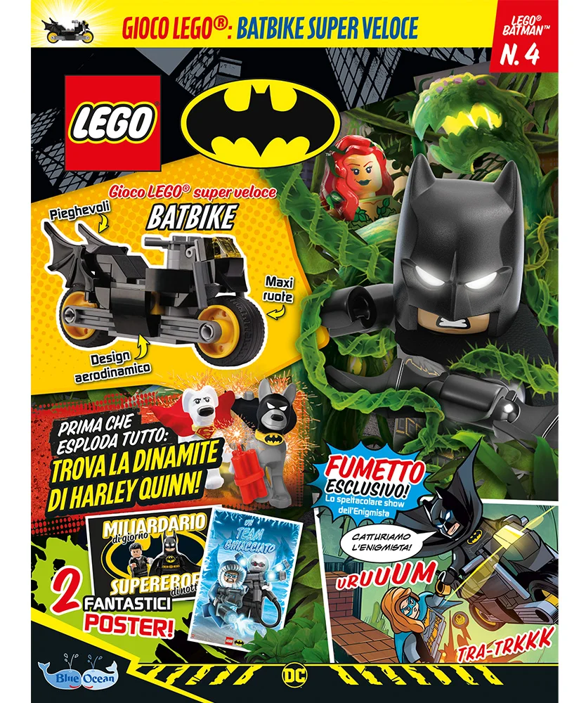 Rivista LEGO BATMAN n. 4 + Batbike super veloce