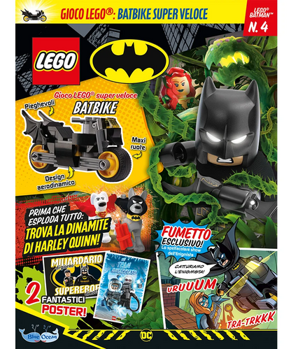 Rivista LEGO BATMAN n. 4 + Batbike super veloce