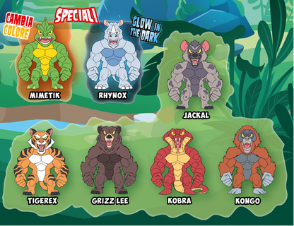 AQUA MONSTER FLEX Charaktere Monsterflex Ausziehbare Monster Ausziehbare Seeungeheuer