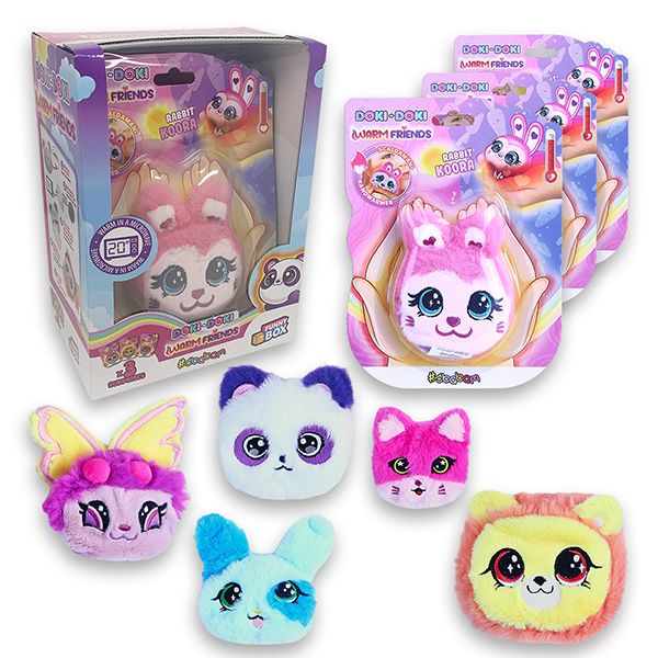 Doki Doki Scaldamani Friends Peluche Sbabam