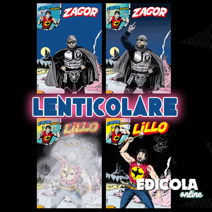 Fumetto ZAGOR 20 - Variant Lenticolare LILLO - Posaman